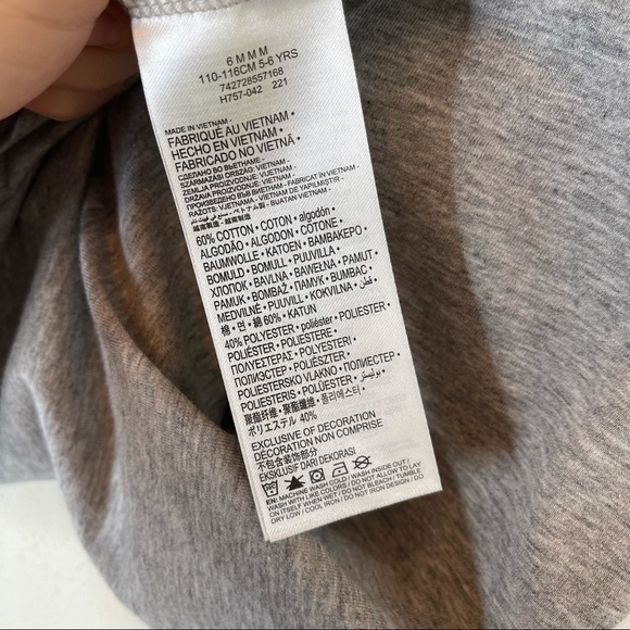 Nike Girls Logo Grey Tank Dress/Sz:6/NWT - Picture 6 of 8